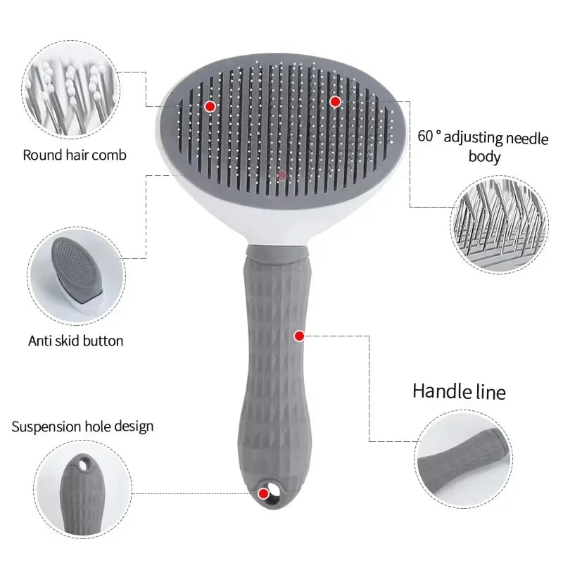 EasyGroom Self-Cleaning Pet Brush