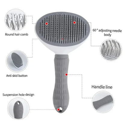 EasyGroom Self-Cleaning Pet Brush